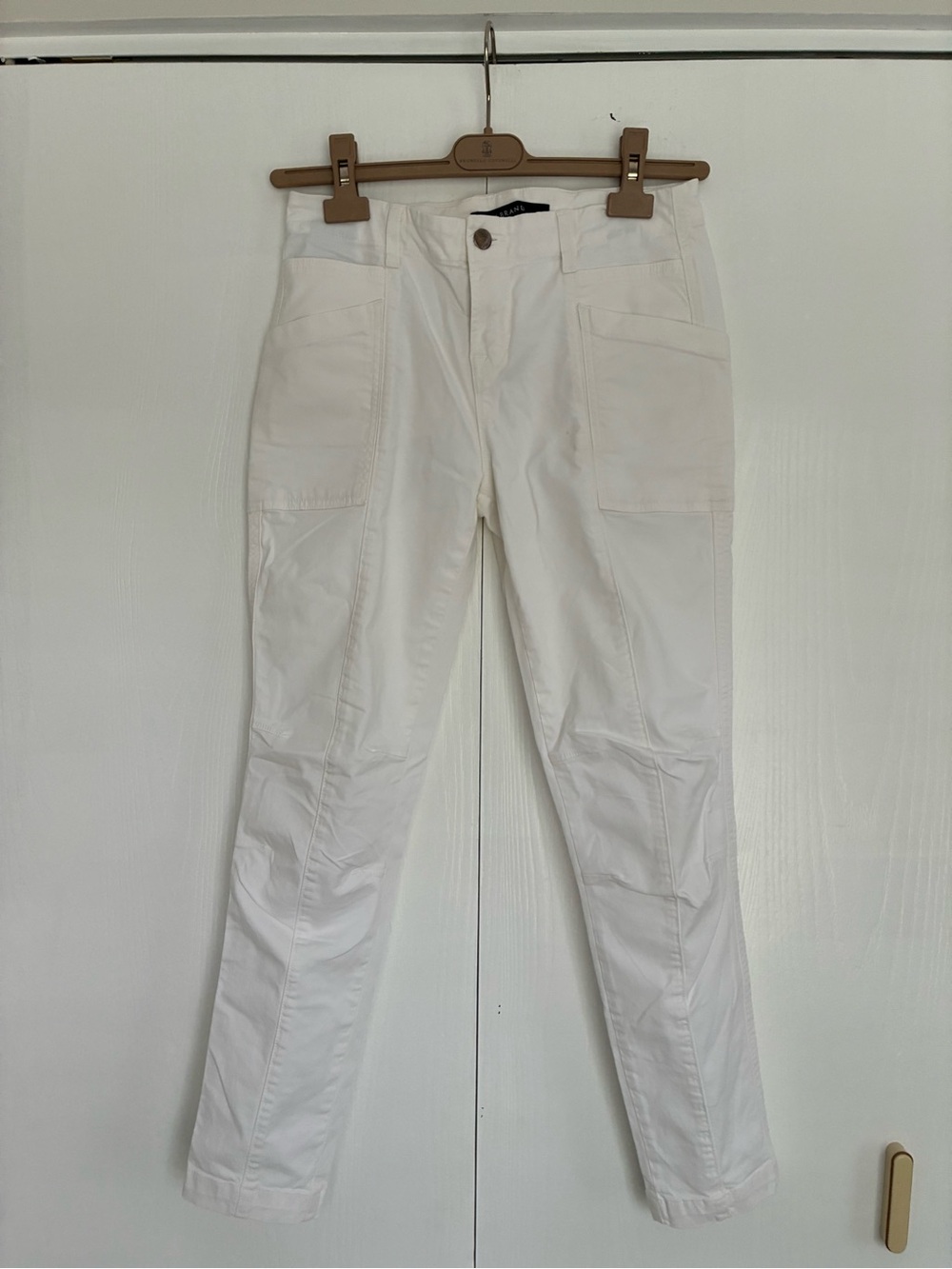 Trending J Brand White Ankle Cargo Slim Pants Size 26